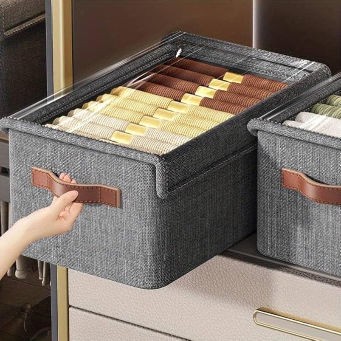Foldable Stackable Storage Box Clothe Organizer