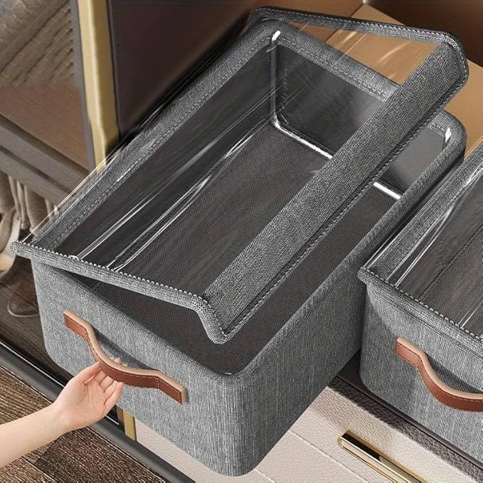 Foldable Stackable Storage Box Clothe Organizer