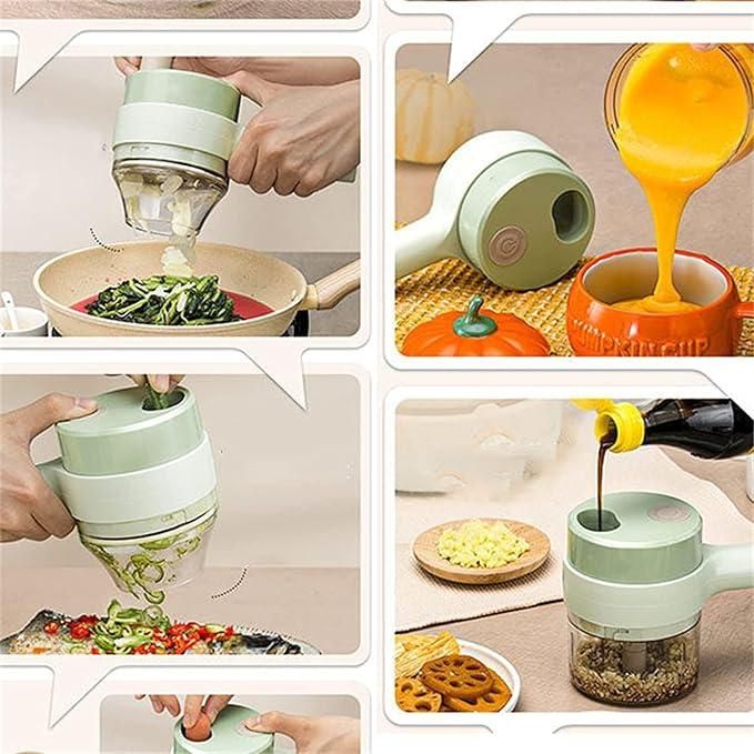 4 in 1 Portable Electric Vegetable Cutter